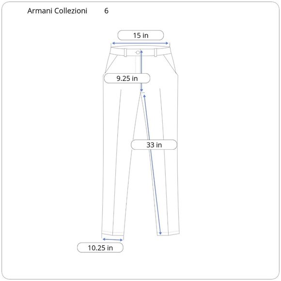 Armani Collezioni Tan Wide Leg Pants - Picture 3 of 7